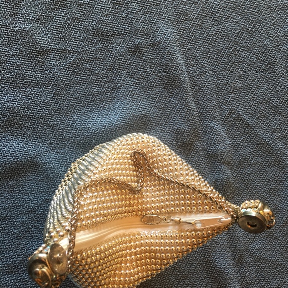 Silver Beaded Clutch Purse - Picture 5 of 8